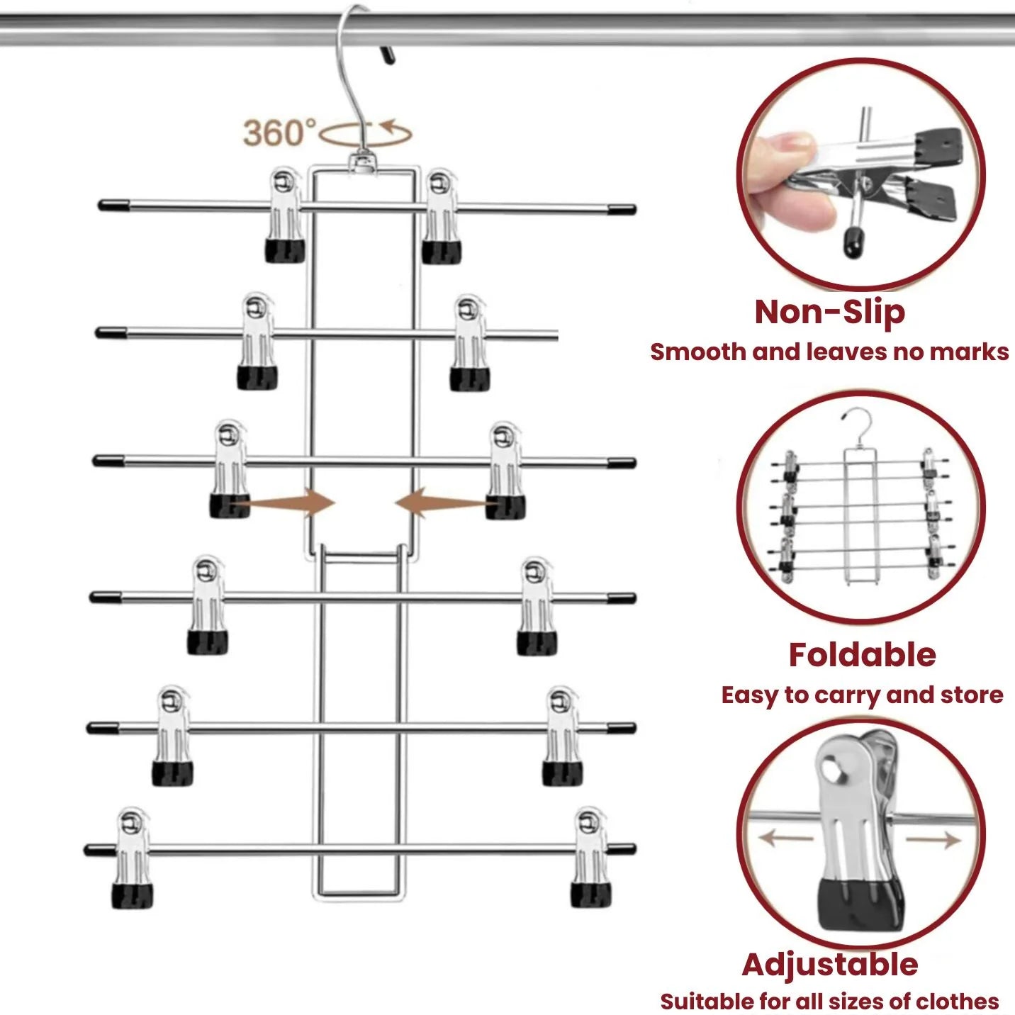 Skirt Hanger (6 Layers)