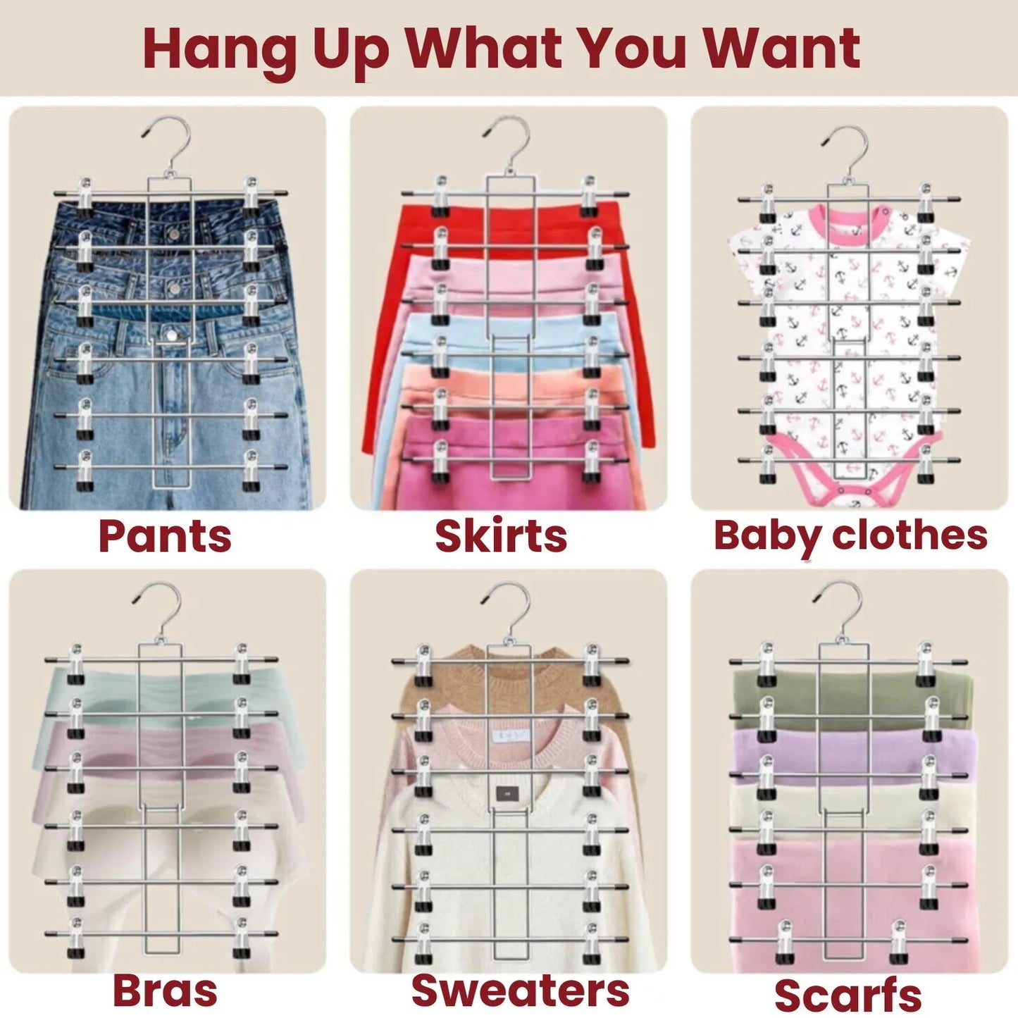 Skirt Hanger (6 Layers)