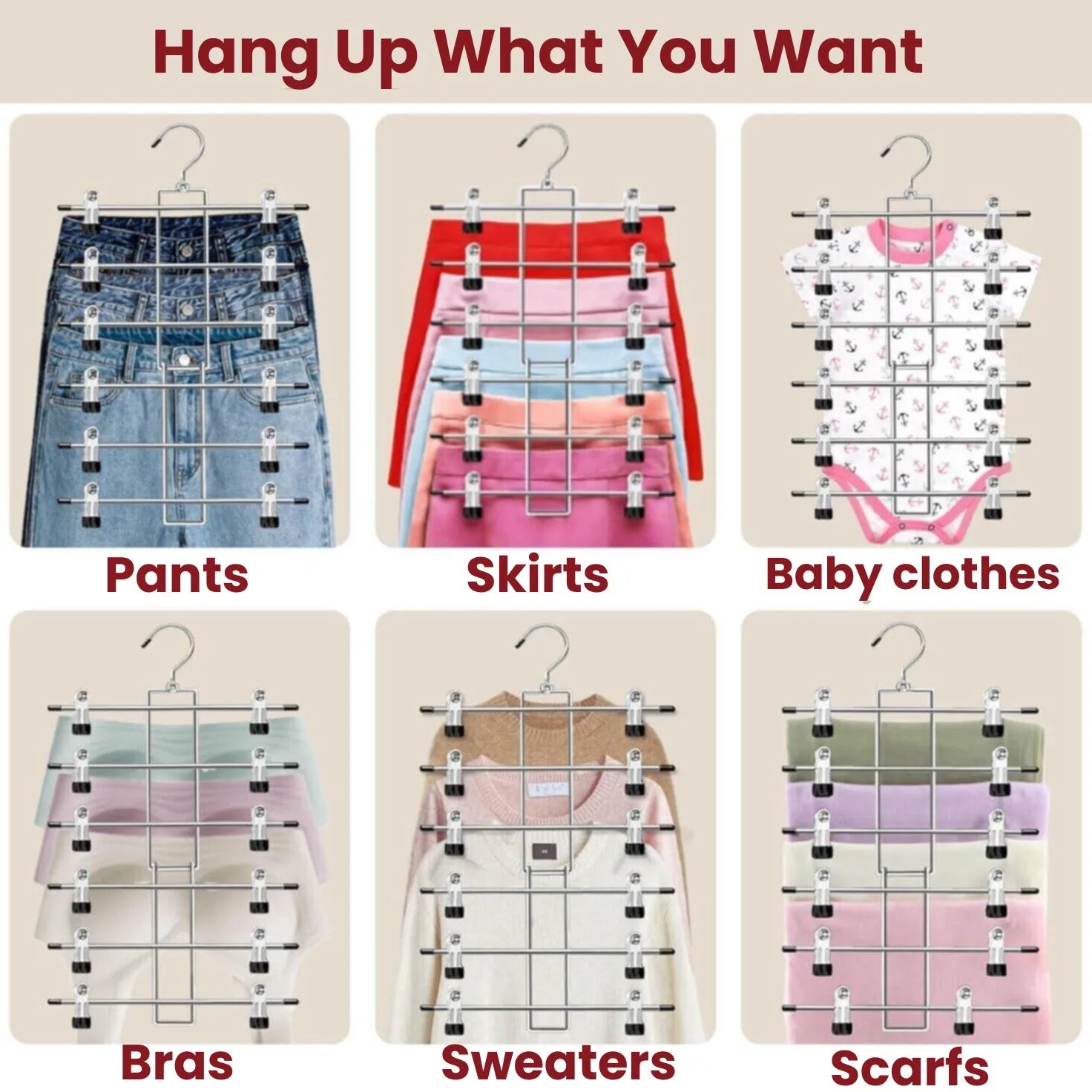 Skirt Hanger (6 Layers)