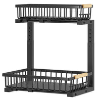 Under Sink 2-Tier Drawer | Carbon Steel