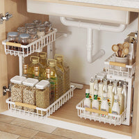Under Sink 2-Tier Drawer | Carbon Steel