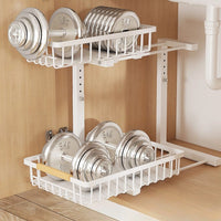 Under Sink 2-Tier Drawer | Carbon Steel
